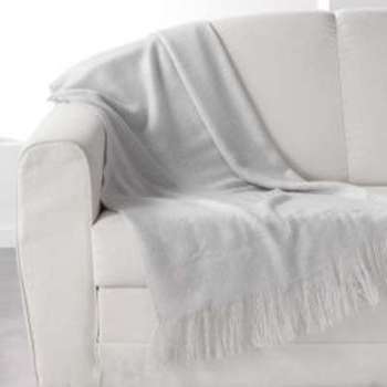 Plaid doux (150 cm) Shelly Gris Plaid doux (150 cm) Shelly