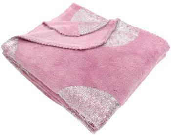 Plaid polaire Platine Rose