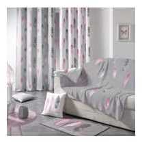 Plaid doux en flanelle imprimé plumes PLUMETTES Co