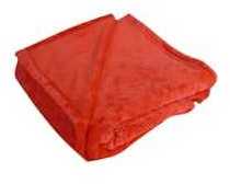Plaid microfibre COEURY Couleur Coquelicot