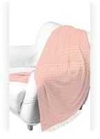 Plaid coton finition franges CENTURY ACTUEL Couleu