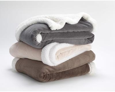 Plaid uni IVOIRE - 150x200 cm - 100% polyester - 1