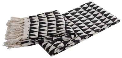 Plaid en coton triangles