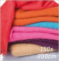 Grand plaid mohair uni Bonnes affaires