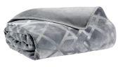 Plaid microfibre Tangram 150x200 gris Plaid microfibre Tangram 150x200