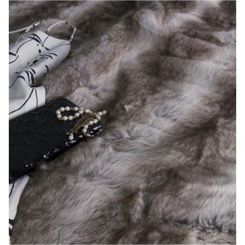 Plaid Fausse Fourrure Gris 150 X 170 cm