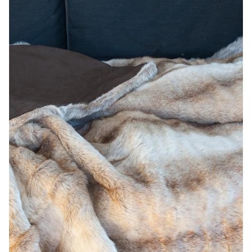 Plaid Fausse Fourrure Renard 150 X 170 cm