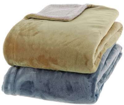 Plaid et Couvre Lit Micro Sensoft Double Face BOLSTA Plaid et Couvre Lit Micro