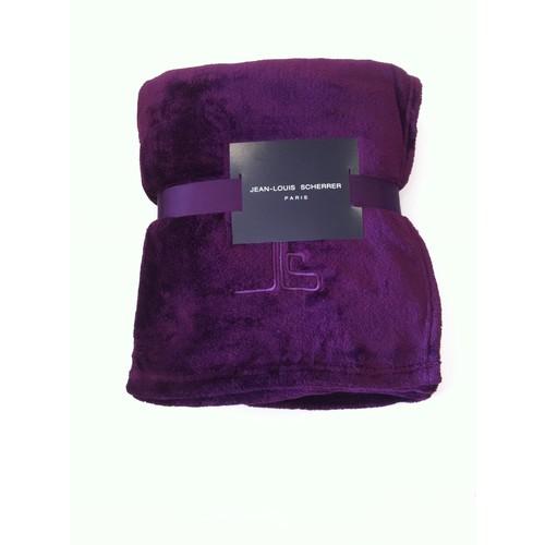 Jean Louis Scherrer Plaid Prune Ultradoux Jean Lou