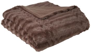 Plaid fausse fourrure Grizzly Taupe 130 x 150 cm Plaid fausse fourrure Grizzly