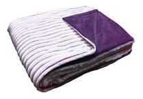 Couverture flanelle rayures SOFT WEDDING Couleur B