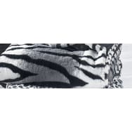 Plaid imitation fourrure animal ZEBROO Couleur Bla