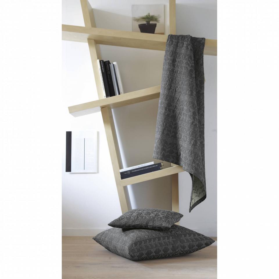Plaid Ou Jeté De Lit Piqué De Coton Ulysse Blanc D