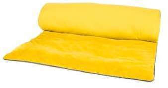 Plaid Edredon Velours Jaune 85X200cm Plaid Edredon Velours Jaune