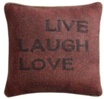 Coussin Live Laugh Love LOUNGE FABRICS,