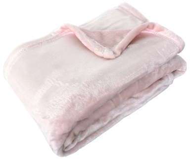 Plaid polaire microvelours 130x150 cm VELVET Rose