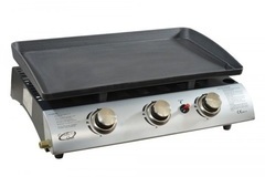 Plancha Gaz 3 Feux 7,5 Kw Fonte émaillée