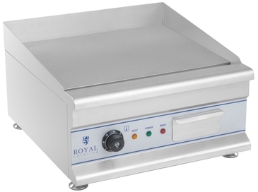Plancha électrique lisse - 50cm - 2 x 3.2kW acier