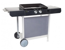 Plancha gaz sur chariot FINESTA 63 (2 brûleurs)