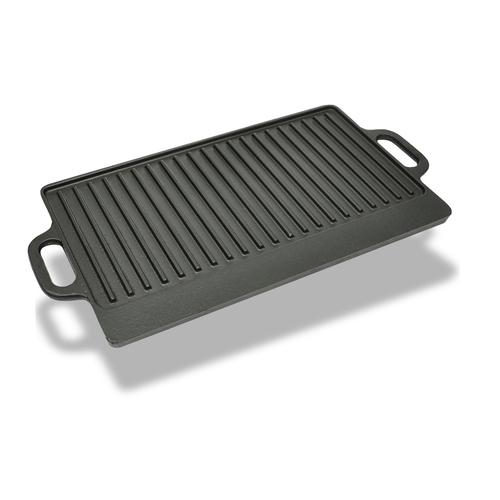 VidaXL Plancha en fonte réversible XL