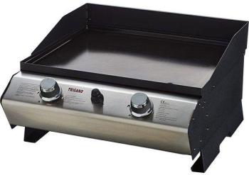 Plancha gaz 2 brûleurs 42 x 49 cm