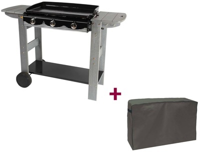 Plancha gaz 3 brûleurs San Sebastian + Housse - SO
