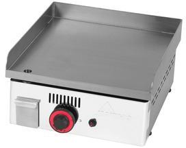 Plancha gaz avec plaque lisse en ACIER RECTIFIE 12