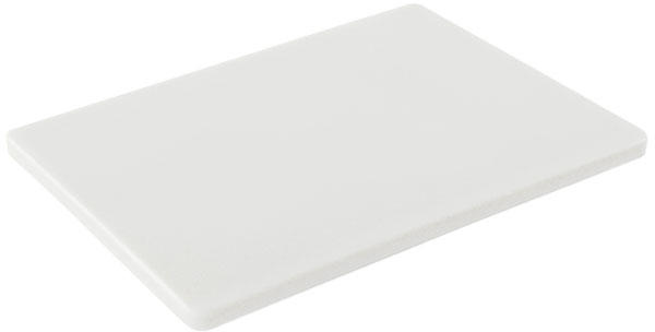 Planche à découper blanche 53x32x1,5cm en polyéthy
