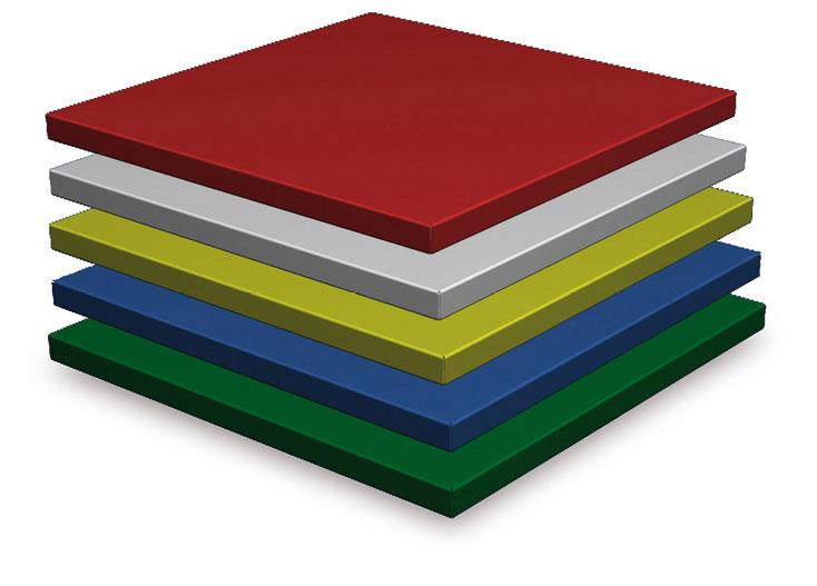 Plaque de polyéthylene pour rayonnage inox imagine