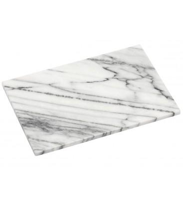 Planche à Découper Rectangulaire en Marbre Blanc