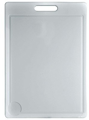 Planche à découper 50 x 35 cm - plastique - blanc