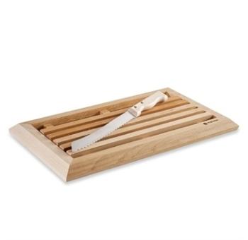 Planche à pain en hêtre avec grille amovible et co