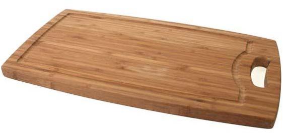 Planche à découper à rigole en bambou 42cm x 24cm