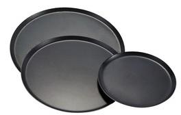 Plaque à four ronde pizza tôle bleue 36 cm