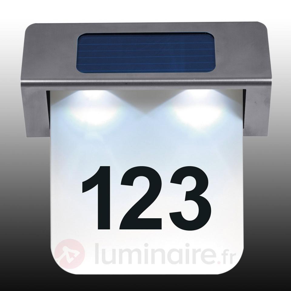 Eclairage solaire LED Nelson pour numéro de rue
