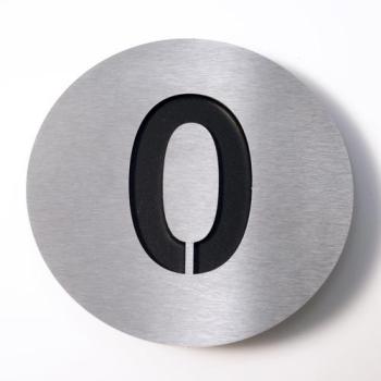 Radius - Numéro 0 - Pièce unique - inox/noir/Ø10cm