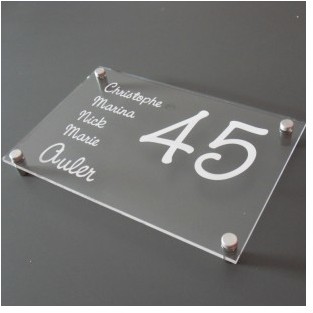 Plaques de maison PLEXIGLAS Standard