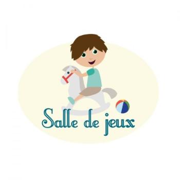 Plaque de porte : Salle de jeux garçon