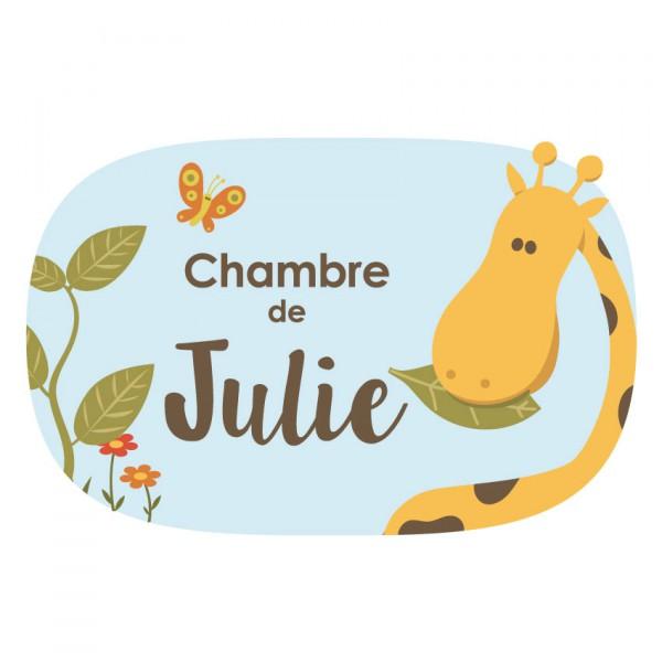 Plaque personnalisée Girafe Plaque personnalisée Girafe