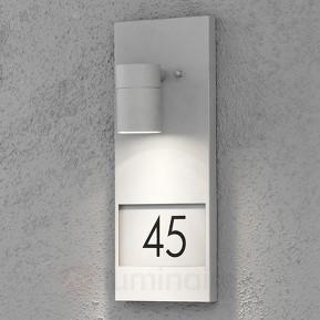 Joli numéro de maison lumineux Moderna 7655, gris