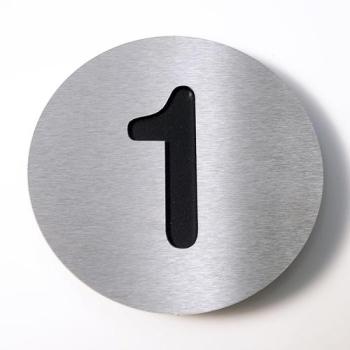 Radius - Numéro 1 - Pièce unique - inox/noir/Ø10cm