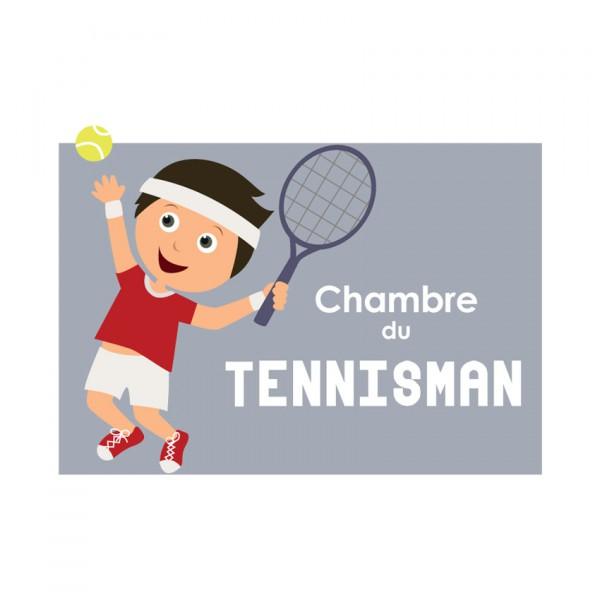 Plaque de porte Tennisman Plaque de porte Tennisman