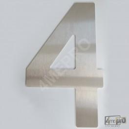 Plaque Numéro De Maison 40 Cm Inox Brossé