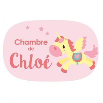 Plaque personnalisée : Licorne
