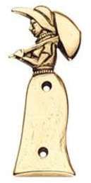 Accessoires de porte figurine femme laiton poli - B Accessoires de porte figurine