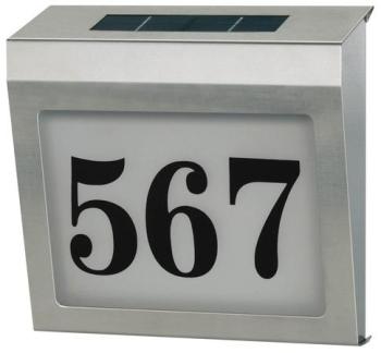 Brennenstuhl Plaque de numéro maison solaire en ac