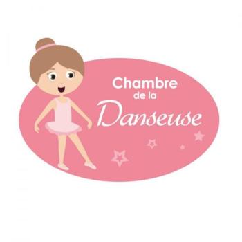 Plaque de porte Danseuse Plaque de porte Danseuse