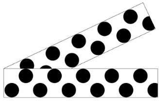 Lot 2 bandes 52mm x 1m - Double Ronds Noir - 4640167 Lot 2 bandes 52mm x 1m - Double