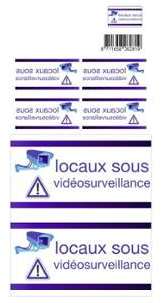 ELRO AUTOCOLLANT DE SURVEILLANCE ELRO AUTOCOLLANT DE SURVEILLANCE