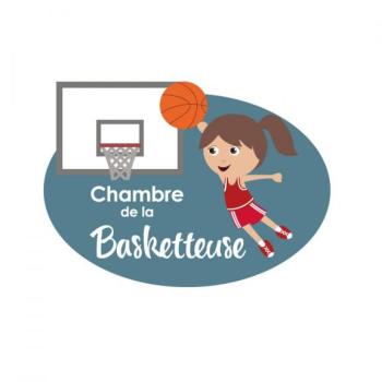 Plaque de porte Basketteuse Plaque de porte Basketteuse